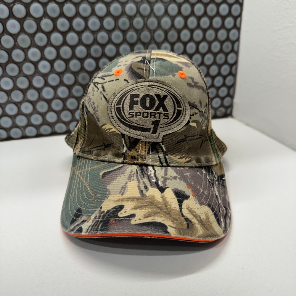 Fox Sports 1 Hat Cap CAMO Hunting Strap Back OTTO Collections Mesh Camouflage